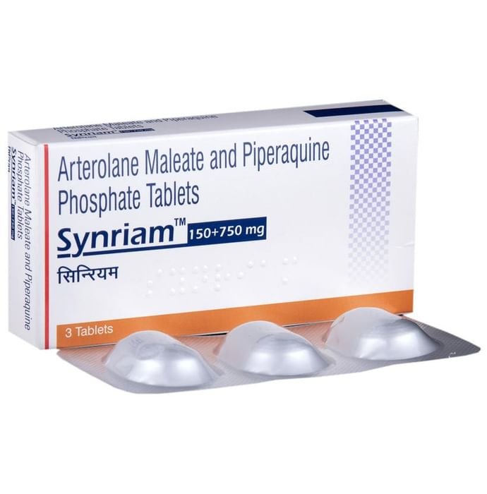 Synriam 150/750mg Tablet Arterolane 150mg + Piperaquine 750mg