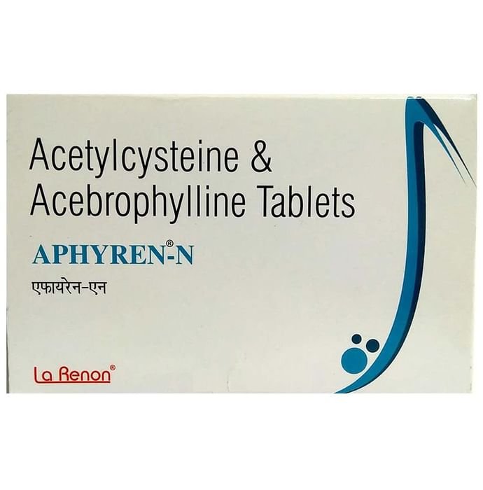 Aphyren-N Tablet Acebrophylline 100mg + Acetylcysteine 600mg