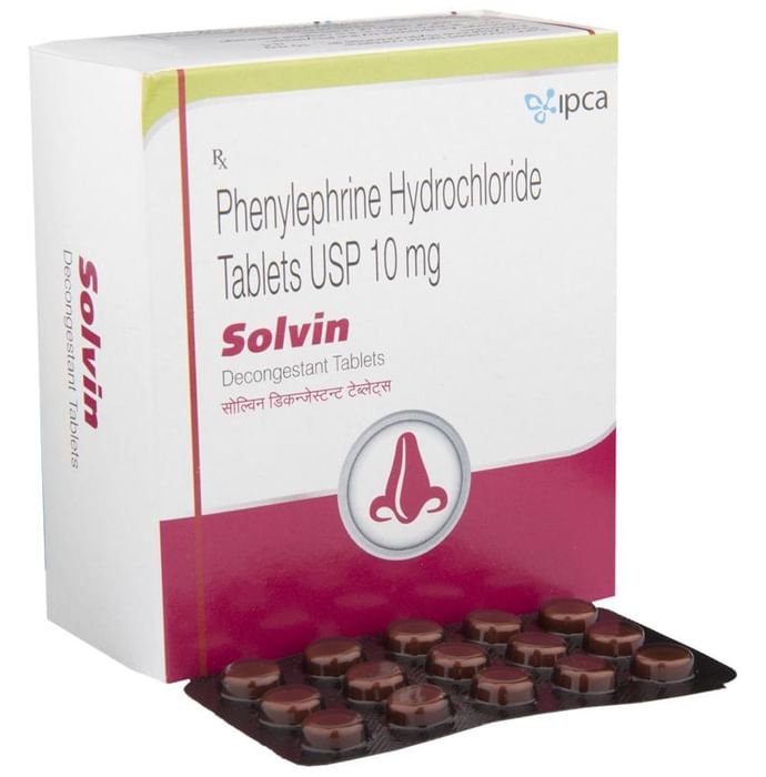 Solvin Decongestant Tablet Phenylephrine 10mg