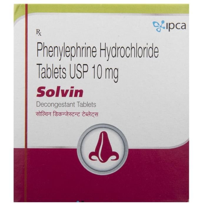 Solvin Decongestant Tablet Phenylephrine 10mg