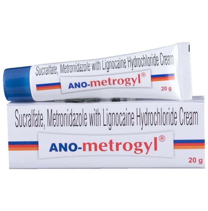 Ano Metrogyl Cream Lidocaine 4% w/w + Metronidazole 1% w/w + Sucralfate 7% w/w