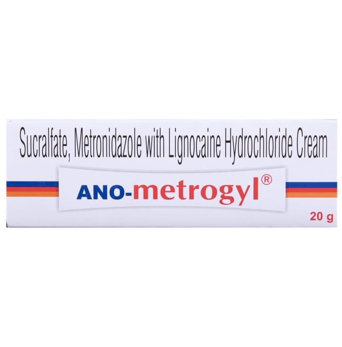 Ano Metrogyl Cream Lidocaine 4% w/w + Metronidazole 1% w/w + Sucralfate 7% w/w