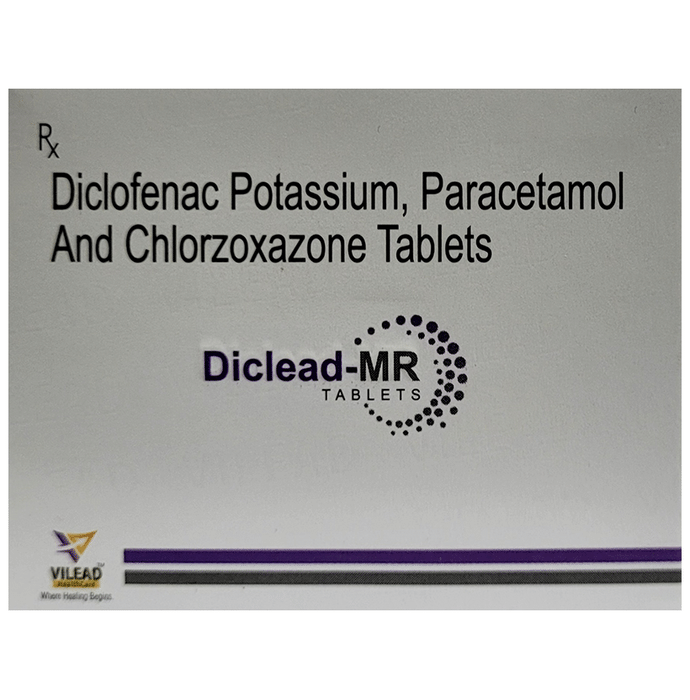 Diclead-MR Tablet Chlorzoxazone 250mg + Diclofenac 50mg + Paracetamol 325mg