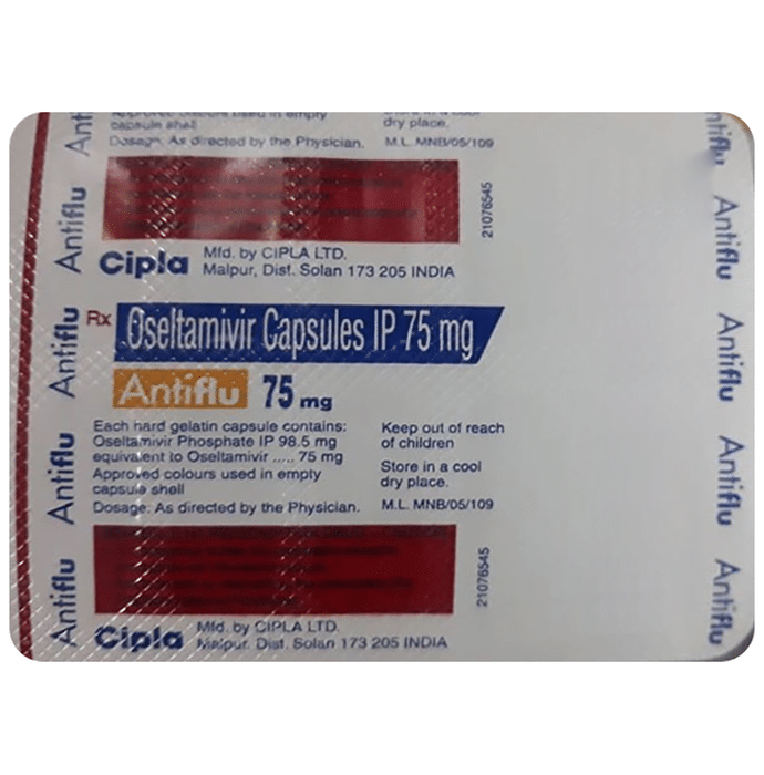 Antiflu 75mg Capsule Oseltamivir Phosphate 75mg