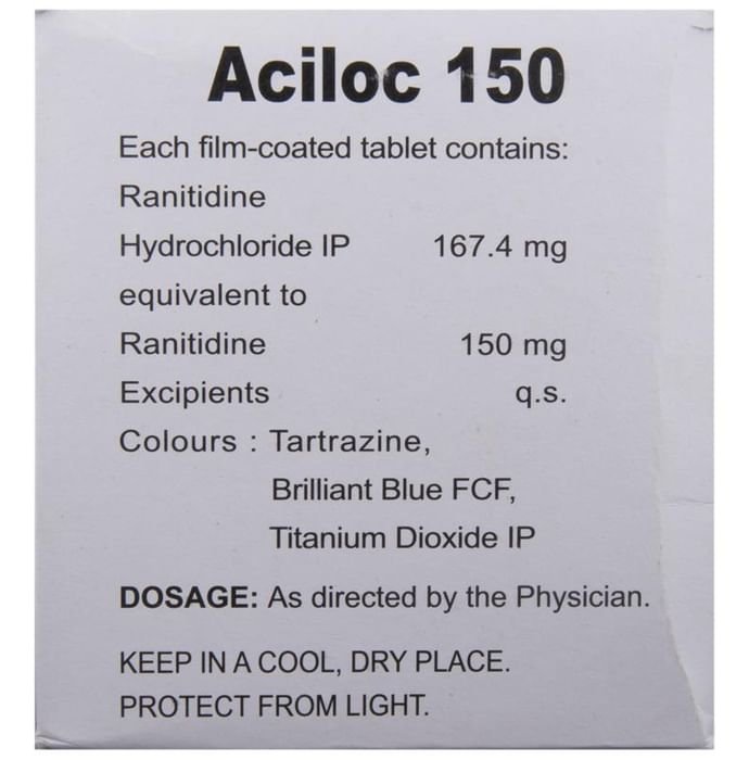 Aciloc 150 Tablet Ranitidine 150mg