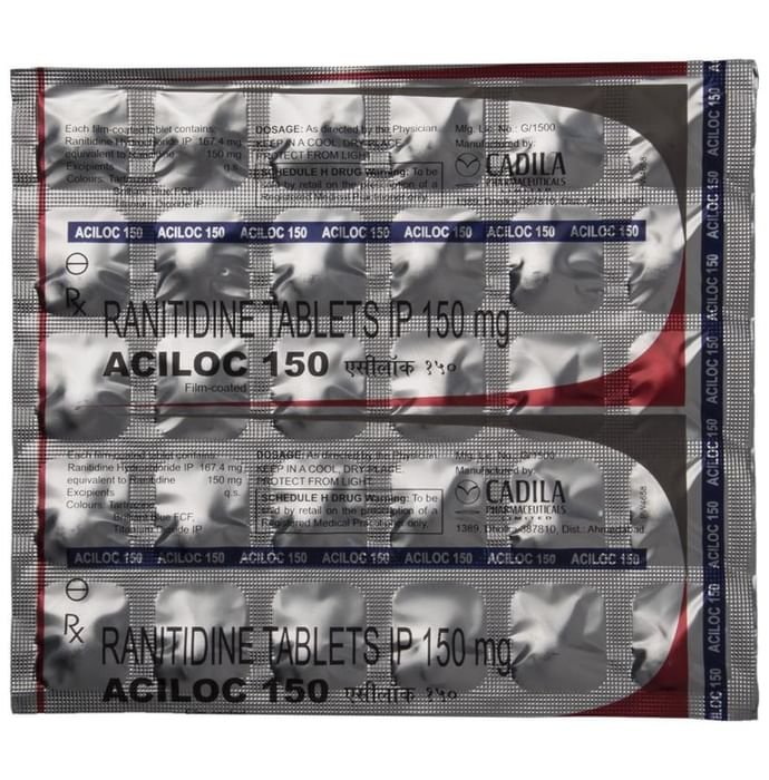 Aciloc 150 Tablet Ranitidine 150mg