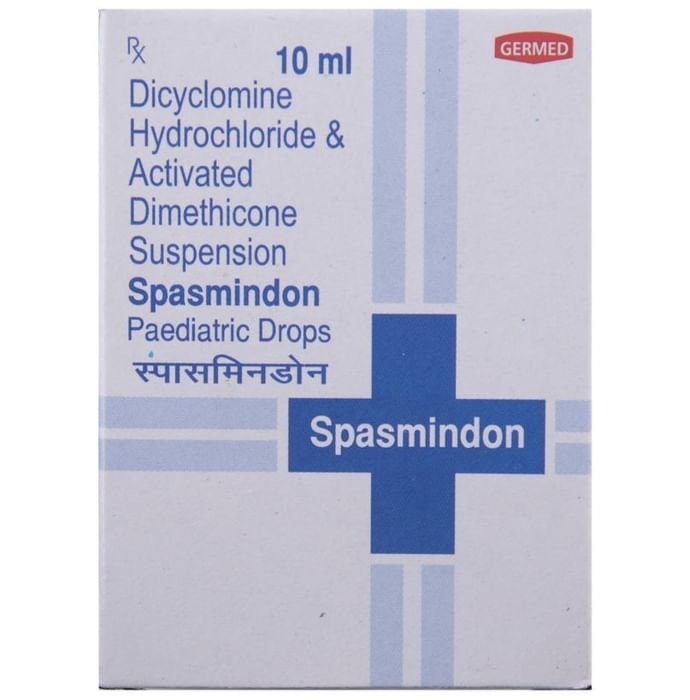 Spasmindon Paediatric Drops Dicyclomine 10mg + Dimethicone 40mg