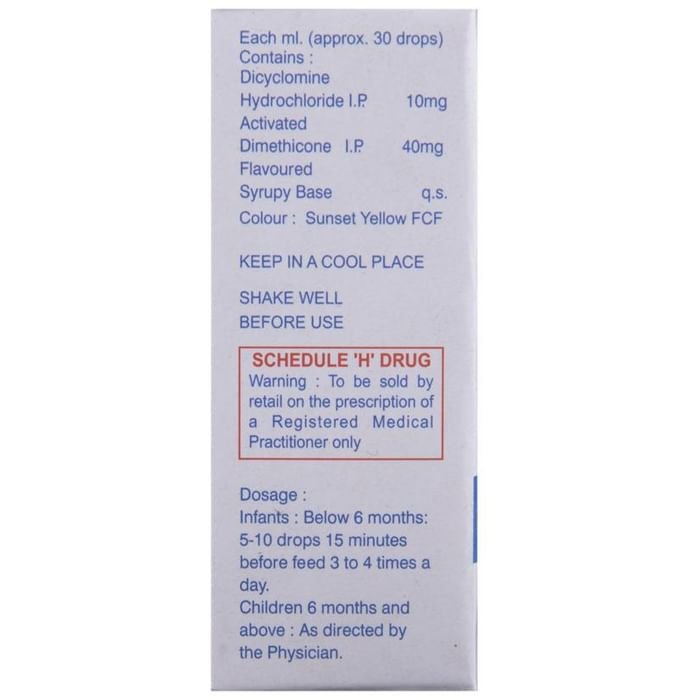 Spasmindon Paediatric Drops Dicyclomine 10mg + Dimethicone 40mg