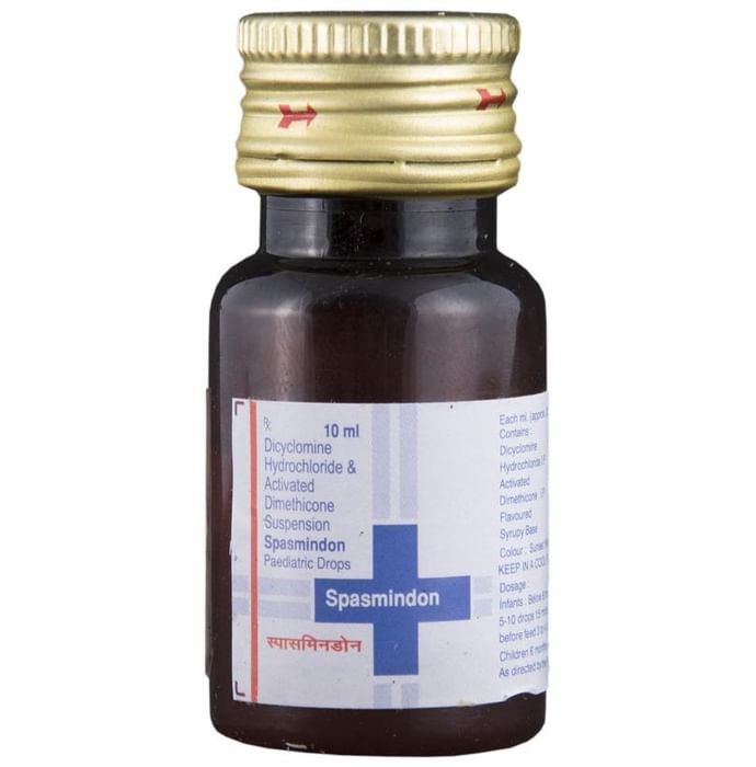 Spasmindon Paediatric Drops Dicyclomine 10mg + Dimethicone 40mg