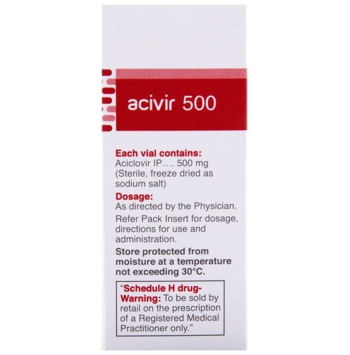 Acivir 500 Infusion Acyclovir 500mg