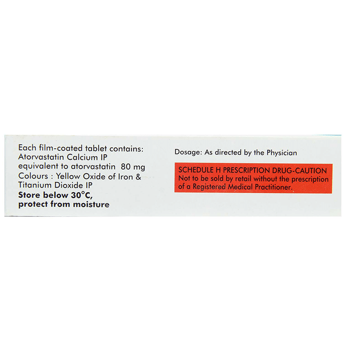 Avas 80 Tablet Atorvastatin 80mg