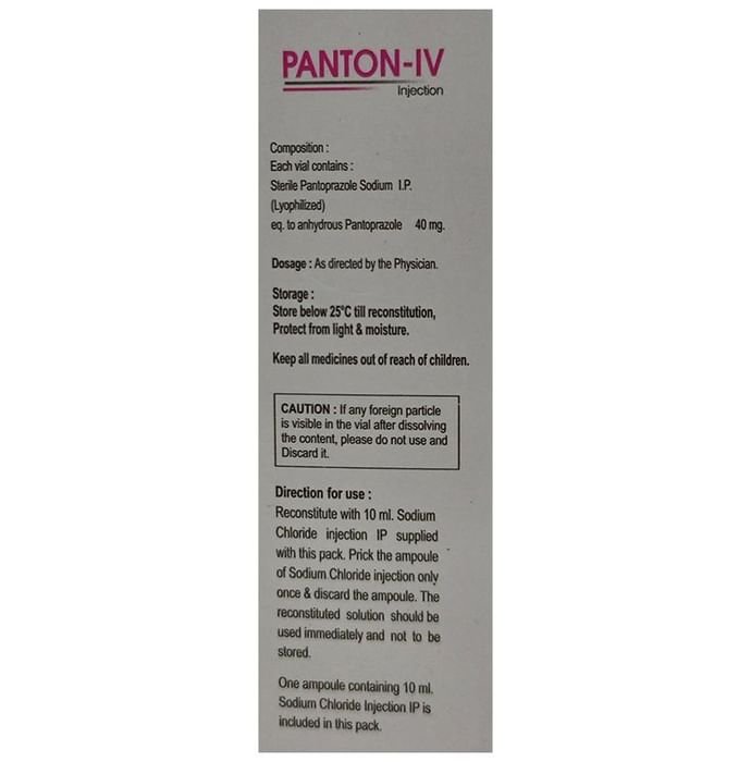 Panton-IV Injection Pantoprazole 40mg