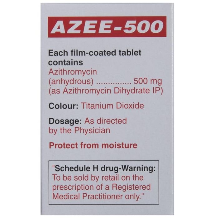 Azee 500 Tablet Azithromycin 500mg