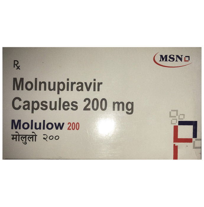 Molulow 200mg Capsule Molnupiravir 200mg