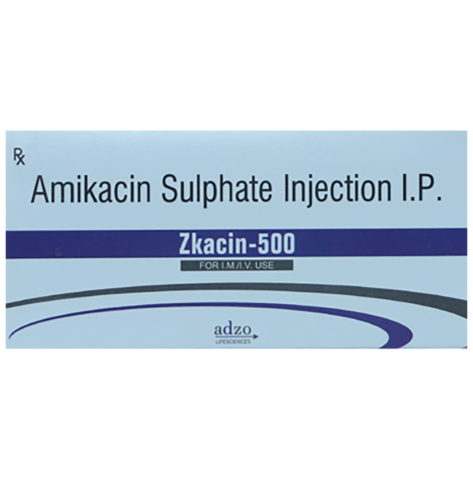 Zkacin 500 Injection    Amikacin 500mg