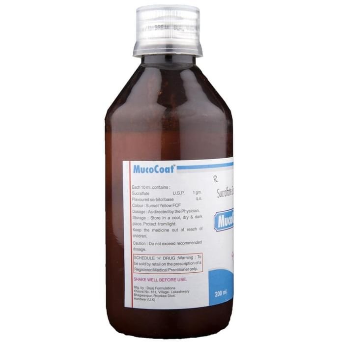 Mucocoat Suspension Sugar Free Sucralfate 1000mg