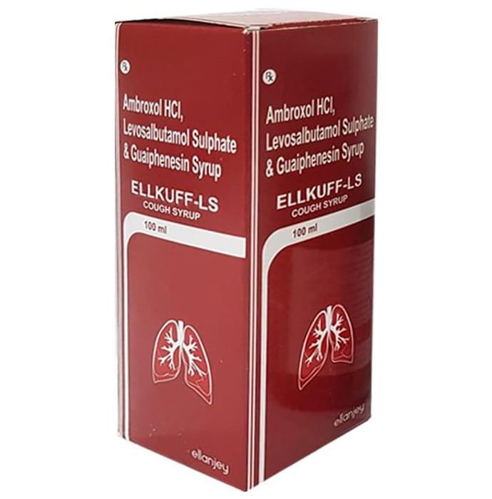 Ellkuff-LS Syrup    Ambroxol 30mg + Levosalbutamol 1mg + Guaifenesin 50mg