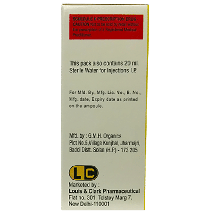 Amoxyclark 1.2 Injection    Amoxycillin 1000mg + Clavulanic Acid 200mg