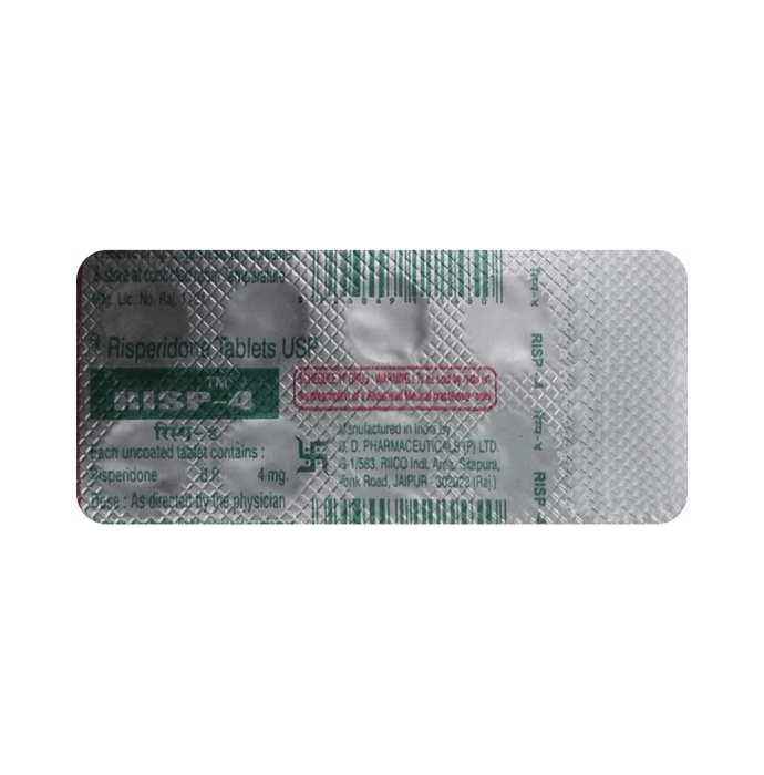 Risp 4mg Tablet    Risperidone 4mg