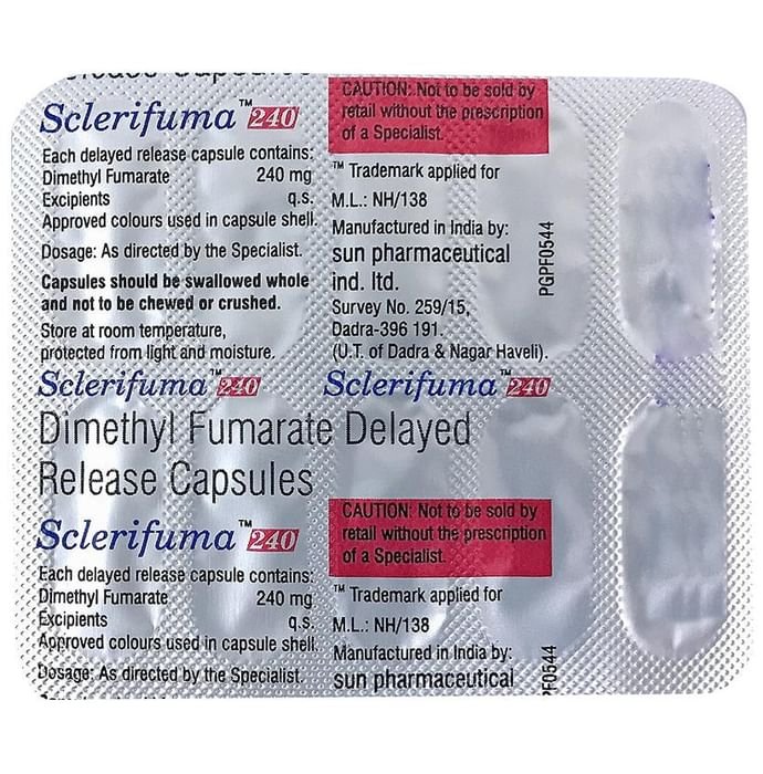 Sclerifuma 240 Capsule DR Dimethyl fumarate 240mg