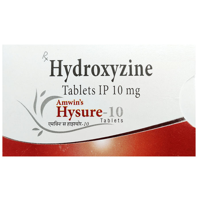 Amwin's Hysure 10 Tablet    Hydroxyzine 10mg