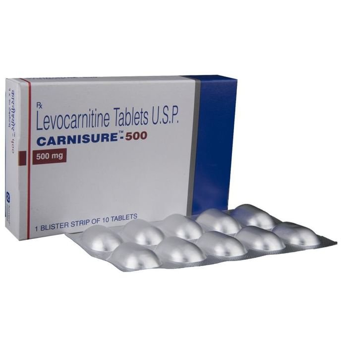 Carnisure 500 Tablet    Levo-carnitine 500mg