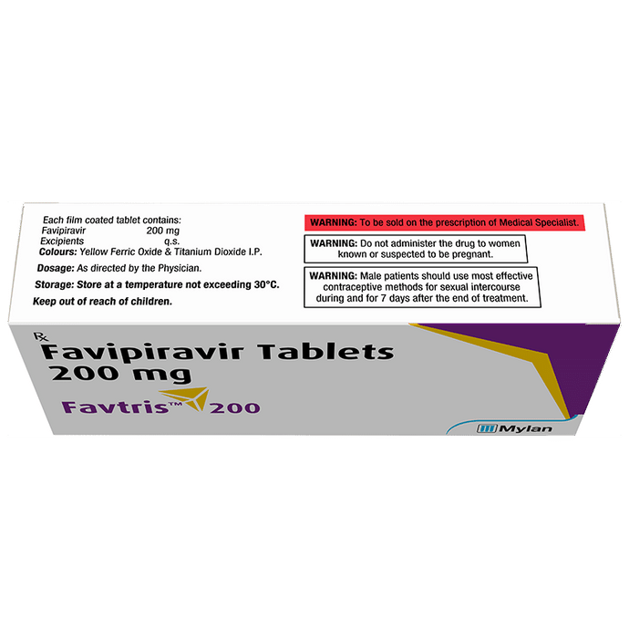 Favtris 200 Tablet Favipiravir 200mg