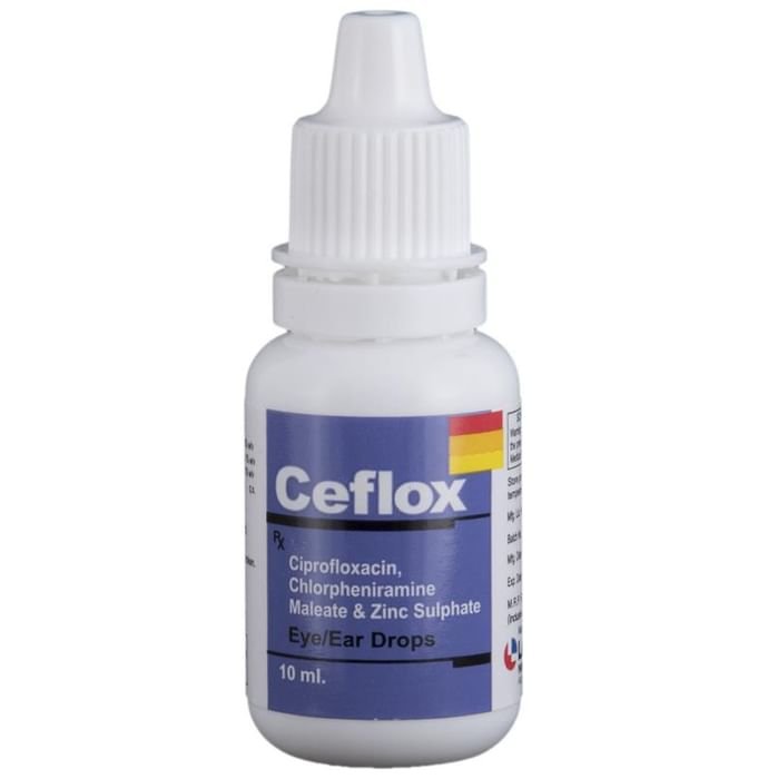 Ceflox Eye/Ear Drops    Ciprofloxacin 0.3% w/v