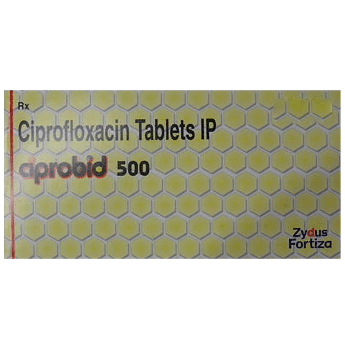 Ciprobid 500 Tablet    Ciprofloxacin 500mg