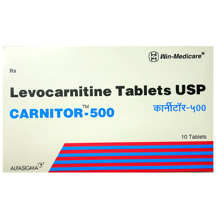 Carnitor 500 Tablet    Levo-carnitine 500mg