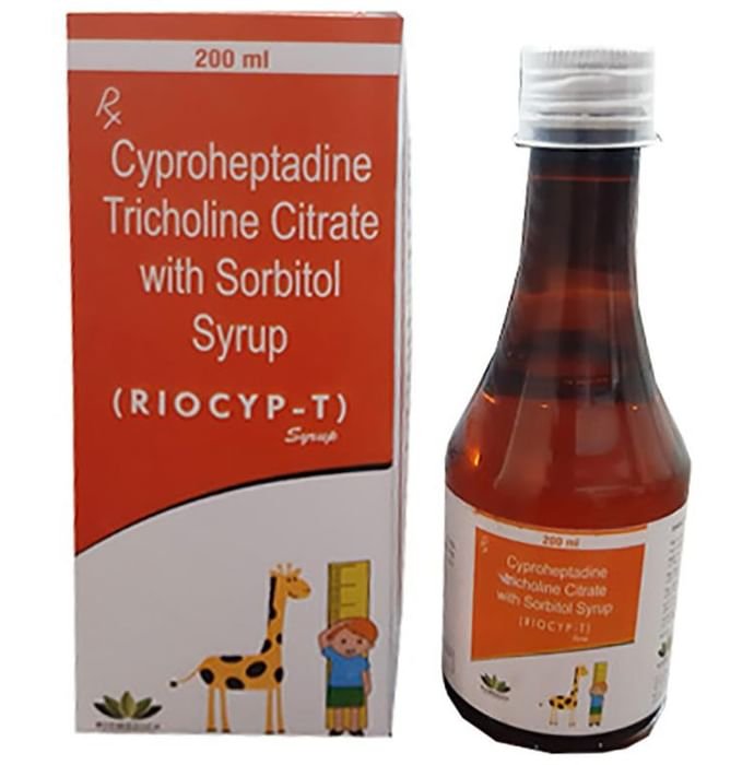 Riocyp-T Syrup    Cyproheptadine 2mg + Tricholine Citrate 275mg