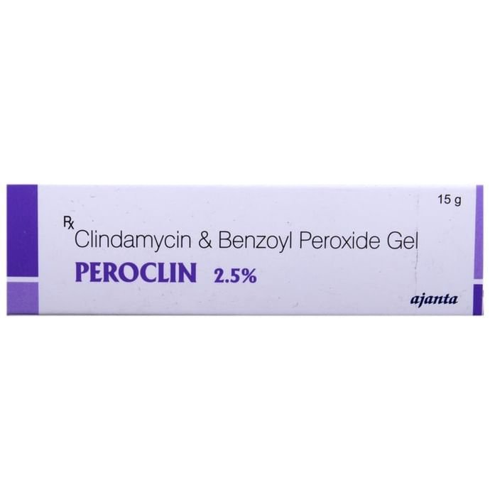 Peroclin 2.5% Gel    Benzoyl Peroxide 2.5% w/w + Clindamycin 1% w/w