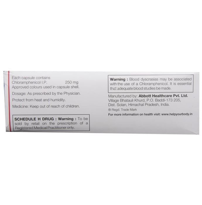 Paraxin 250 Capsule    Chloramphenicol 250mg