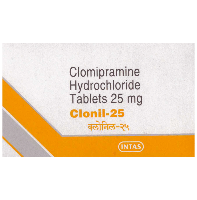 Clonil 25mg Tablet    Clomipramine 25mg