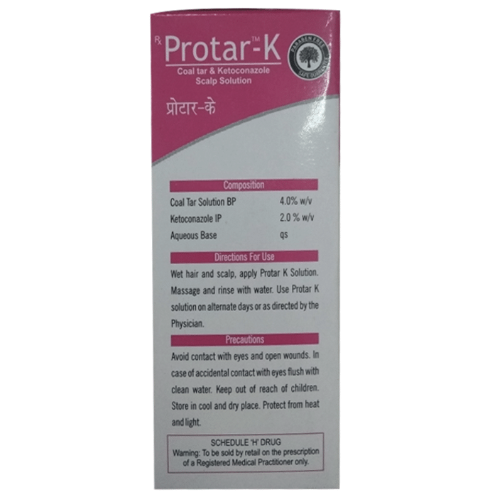 Protar-K Solution    Ketoconazole 2% w/v + Coal Tar 4% w/v