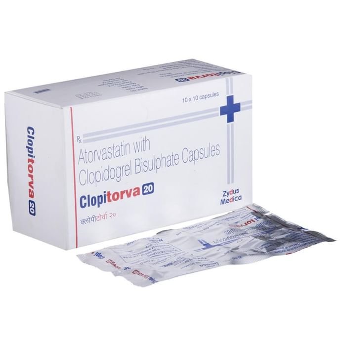 Clopitorva 20 Capsule    Atorvastatin 20mg + Clopidogrel 75mg