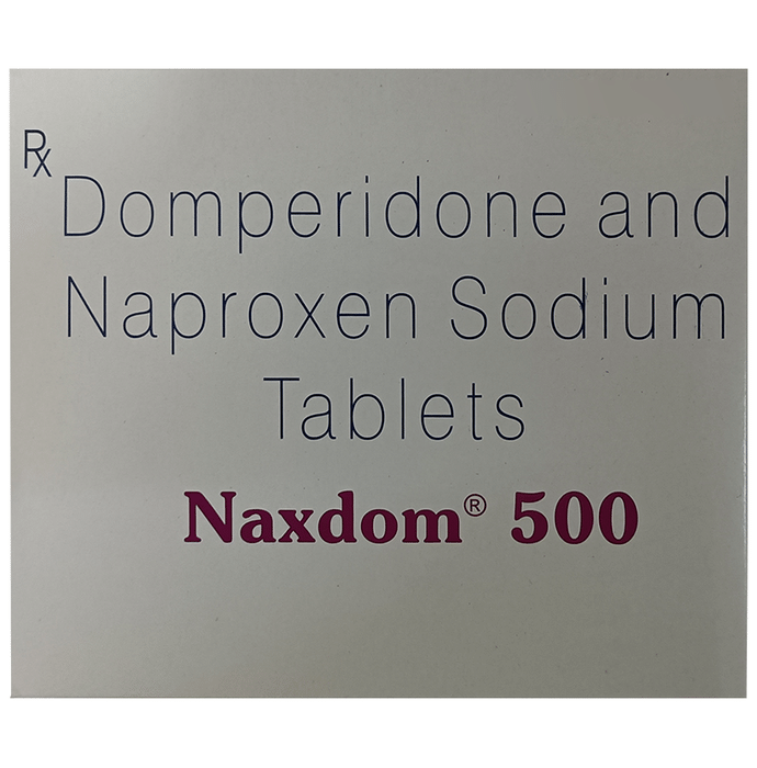 Naxdom 500 Tablet    Naproxen 500mg + Domperidone 10mg