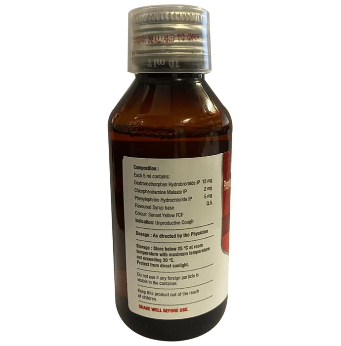 Rekuf-DX Syrup    Phenylephrine 5mg/5ml + Chlorpheniramine Maleate 2mg/5ml + Dextromethorphan Hydrob