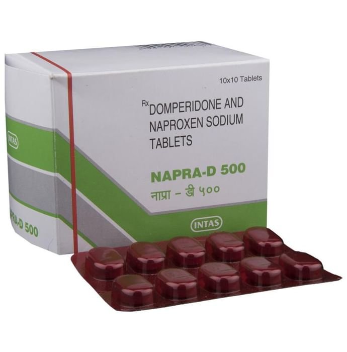 Napra D 500 Tablet    Naproxen 500mg + Domperidone 10mg