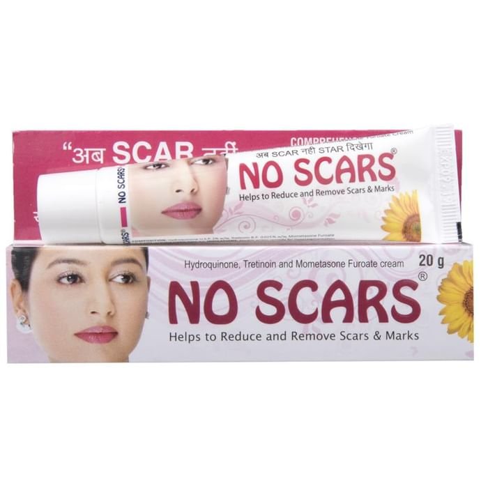 NO SCARS Cream    Hydroquinone 2% w/w + Mometasone 0.1% w/w + Tretinoin 0.025% w/w