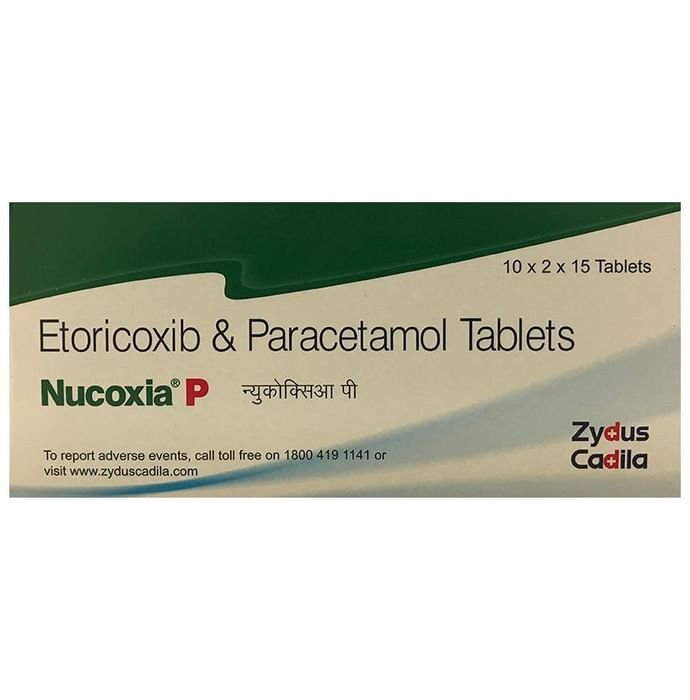 Nucoxia P Tablet    Etoricoxib 60mg + Paracetamol 325mg