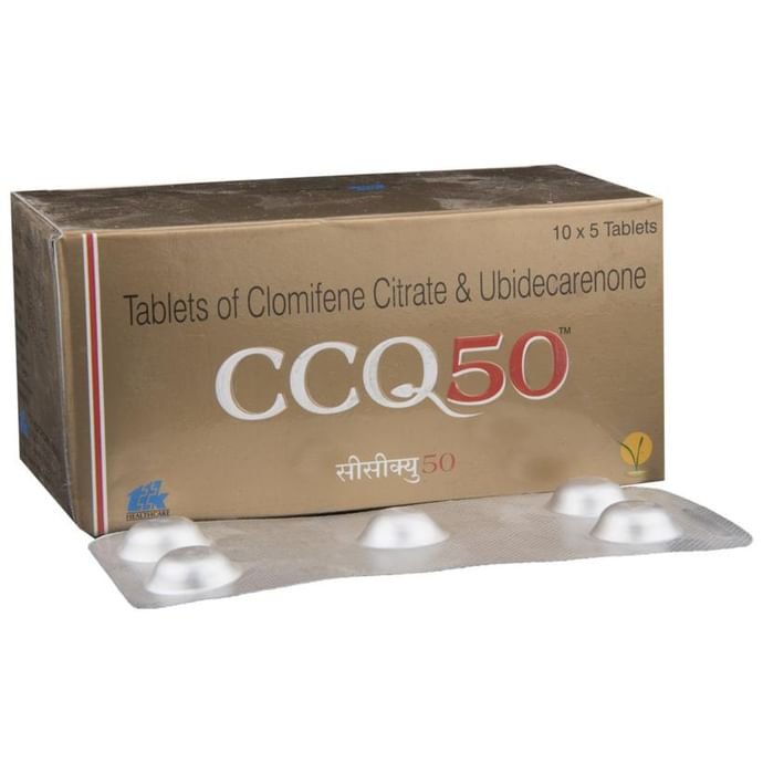 CCQ 50 Tablet    Clomiphene 50mg + Coenzyme Q10 50mg