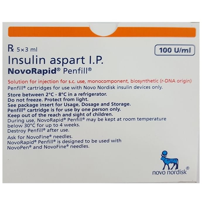 Novorapid Penfill    Insulin Aspart 100IU