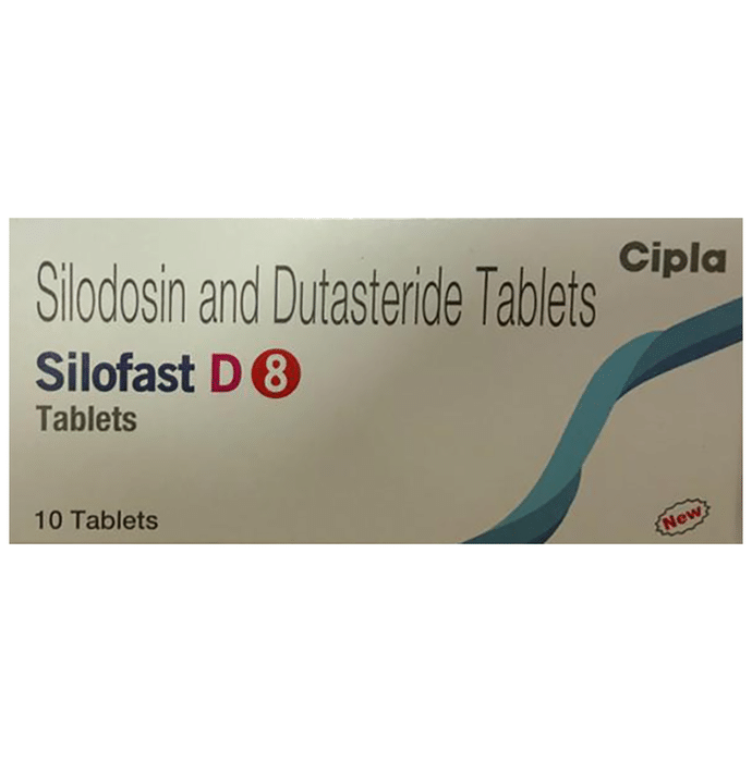 New Silofast D 8 Tablet    Silodosin 8mg + Dutasteride 0.5mg