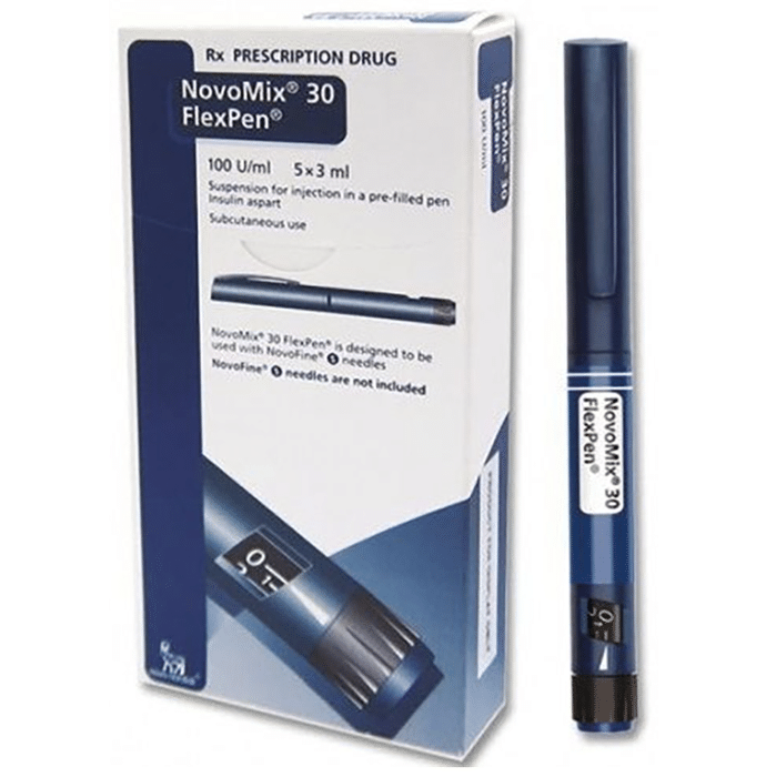 Novomix 30 Flexpen 100IU/ml    Insulin Aspart 30% + Insulin Aspart Protamine 70%