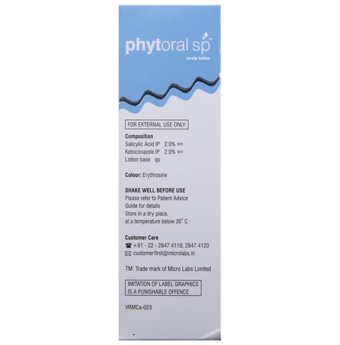 Phytoral SP Scalp Lotion    Ketoconazole 2% w/v + Salicylic Acid 2% w/v