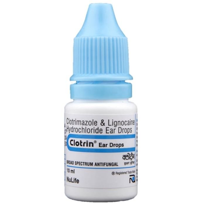 Clotrin Ear Drop    Lidocaine 2% w/v + Clotrimazole 1% w/v