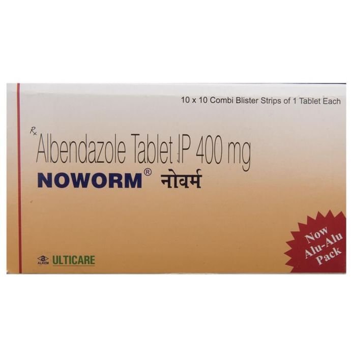 Noworm Chewable Tablet    Albendazole 400mg