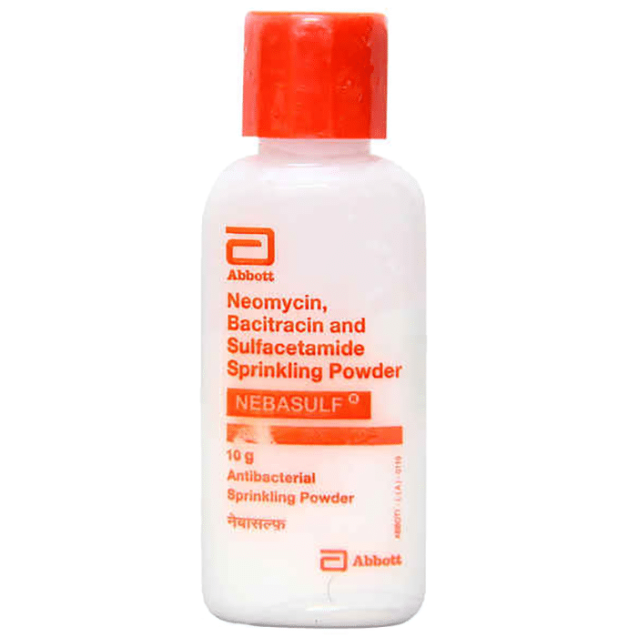 Nebasulf Sprinkling Powder    Sulphacetamide 60mg + Neomycin 5mg + Bacitracin 250IU