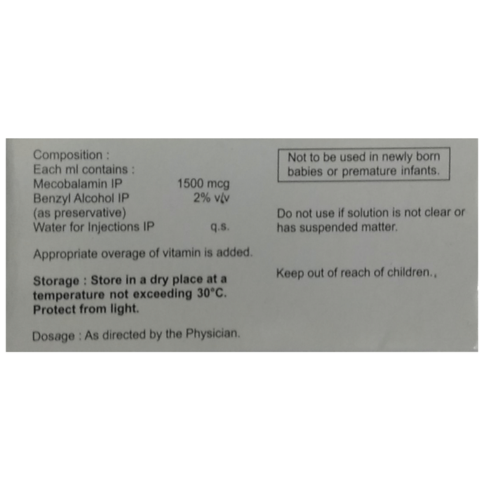 Nurokind OD Injection    Methylcobalamin 1500mcg